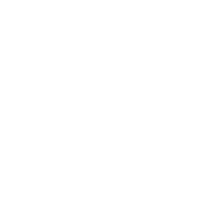 Pixelated black circle with a white border and a white rounded rectangle in the center